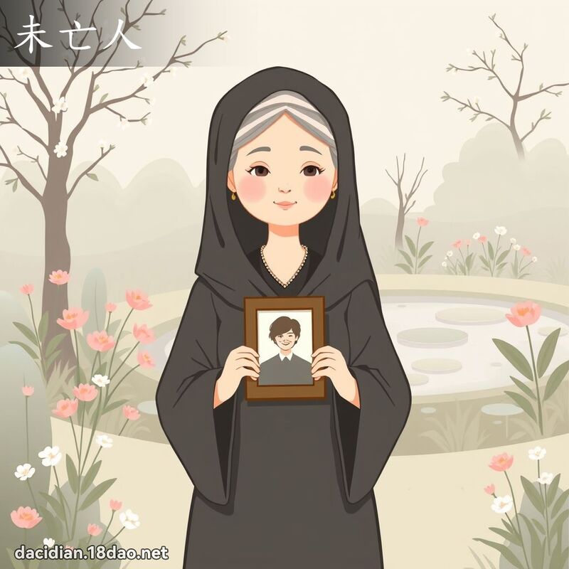未亡人 - 国语大辞典配图