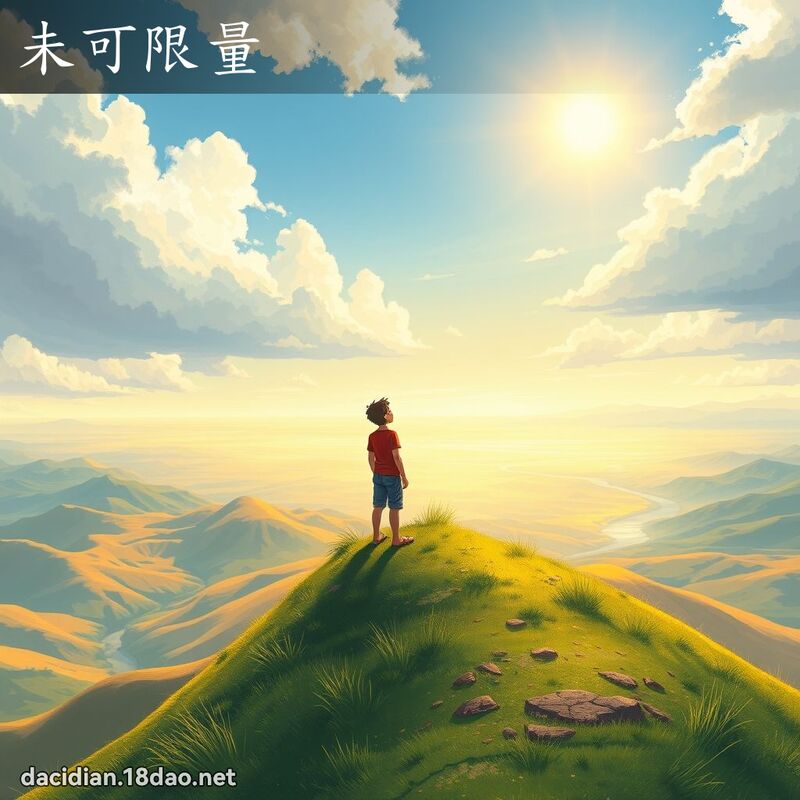 未可限量 - 國語大辭典配圖