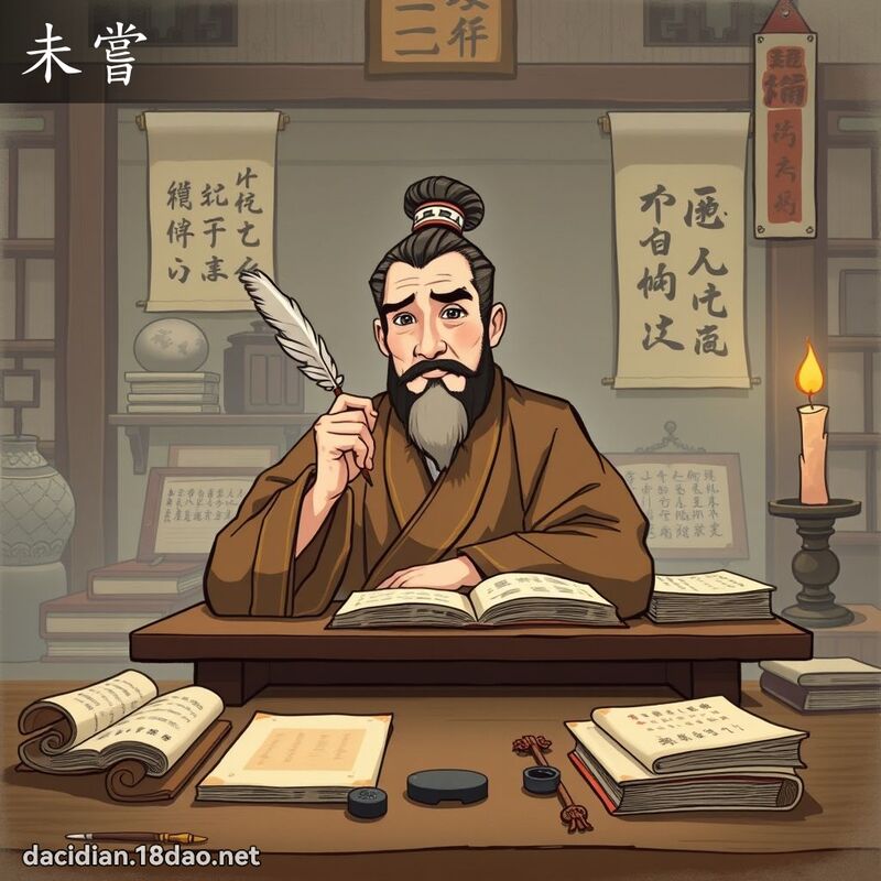 未嘗 - 國語大辭典配圖