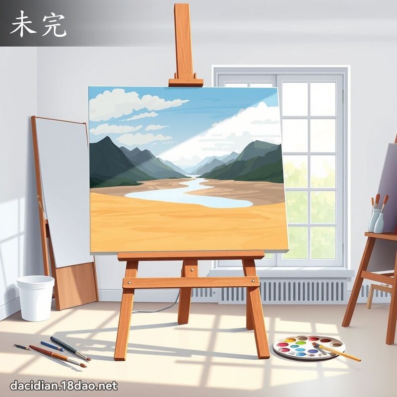 未完 - 國語大辭典配圖
