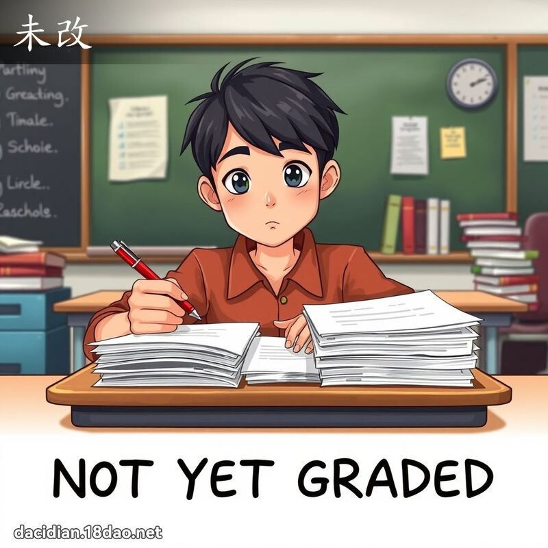 未改 - 國語大辭典配圖