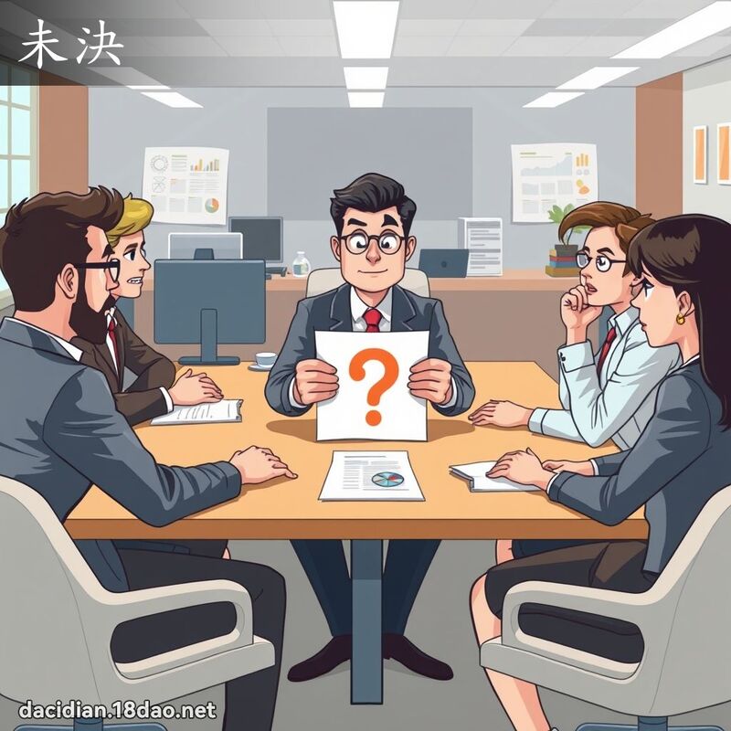 未決 - 國語大辭典配圖