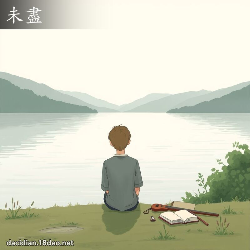 未盡 - 國語大辭典配圖