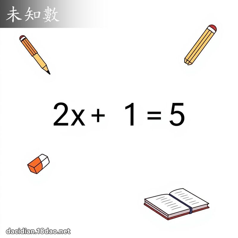 未知数 - 国语大辞典配图