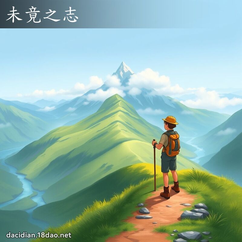 未竟之志 - 國語大辭典配圖