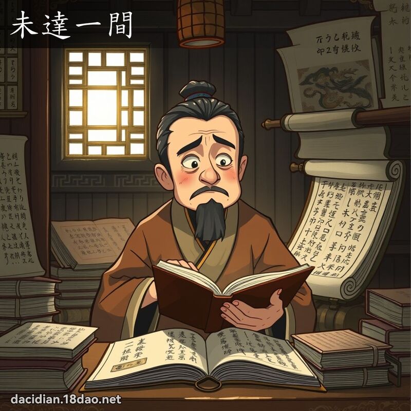 未達一間 - 國語大辭典配圖