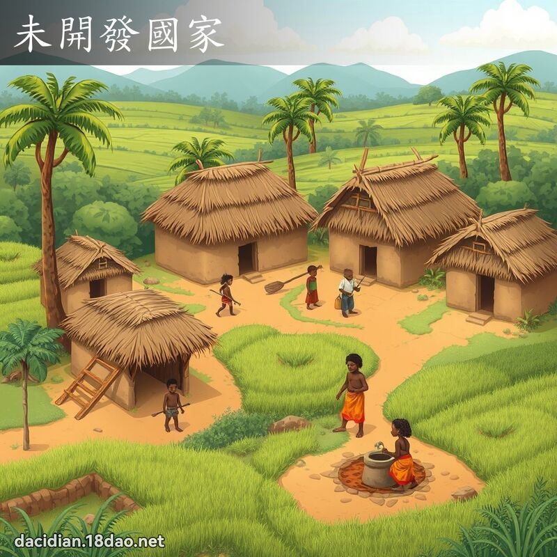 未開發國家 - 國語大辭典配圖
