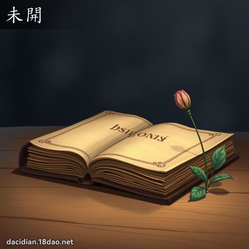 未开 - 国语大辞典配图