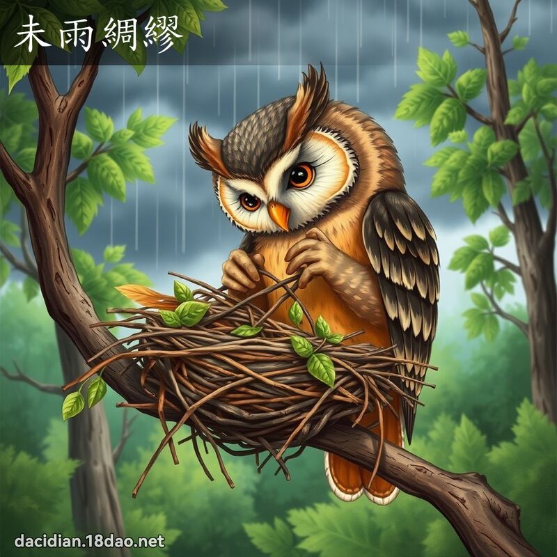 未雨綢繆 - 國語大辭典配圖