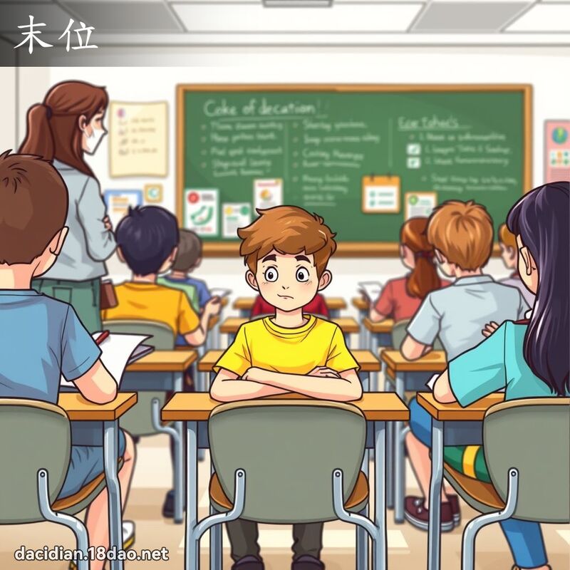 末位 - 国语大辞典配图
