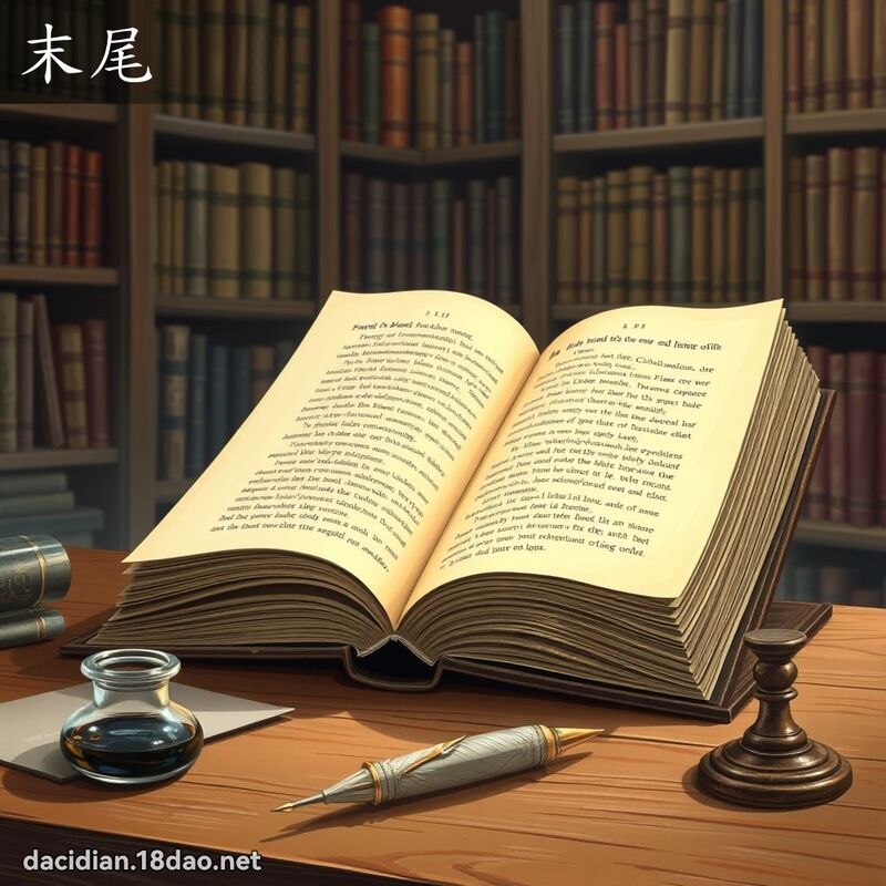 末尾 - 国语大辞典配图