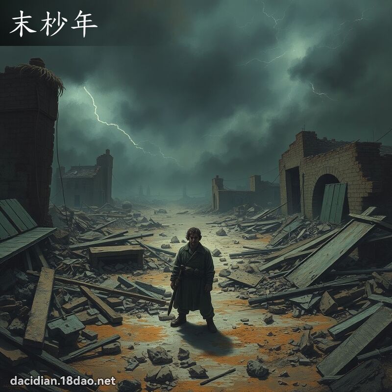 末杪年 - 國語大辭典配圖