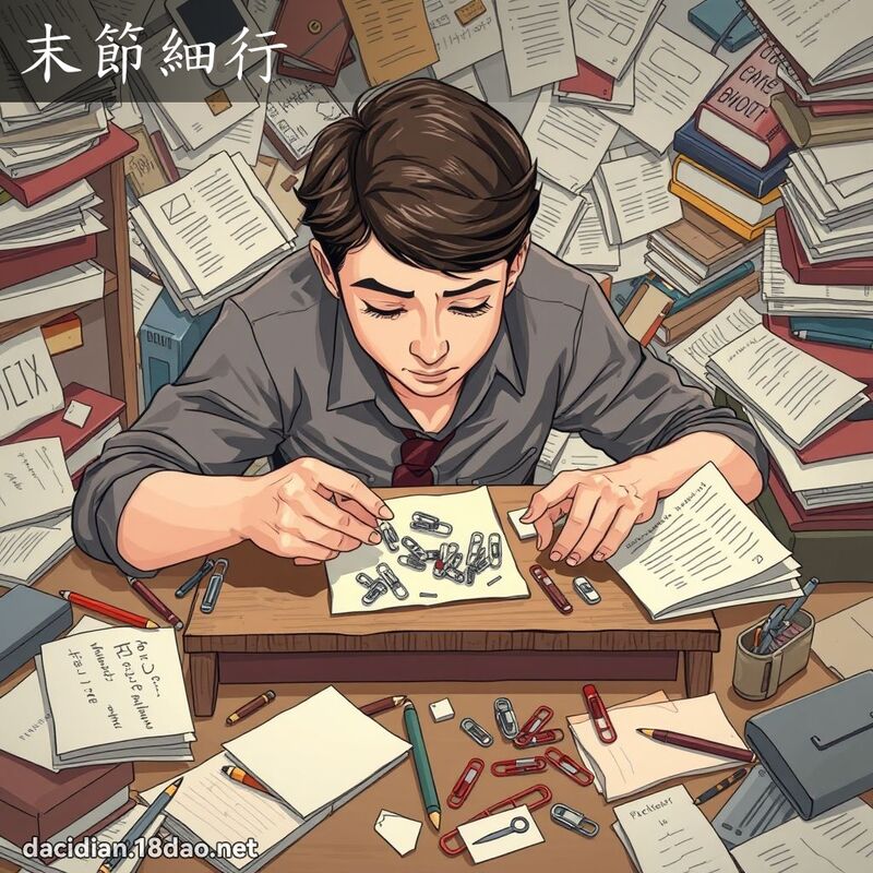 末节细行 - 国语大辞典配图