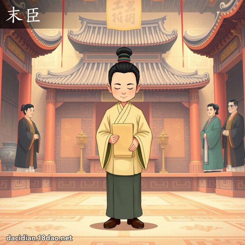 末臣 - 国语大辞典配图