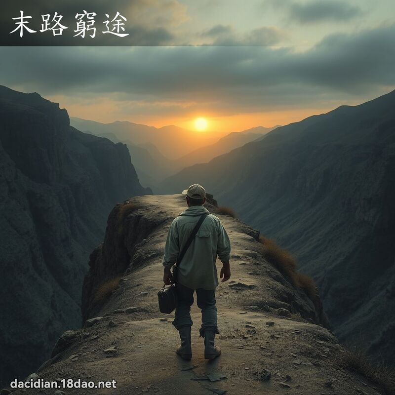 末路穷途 - 国语大辞典配图