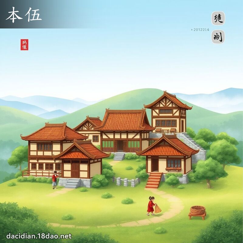 本伍 - 國語大辭典配圖
