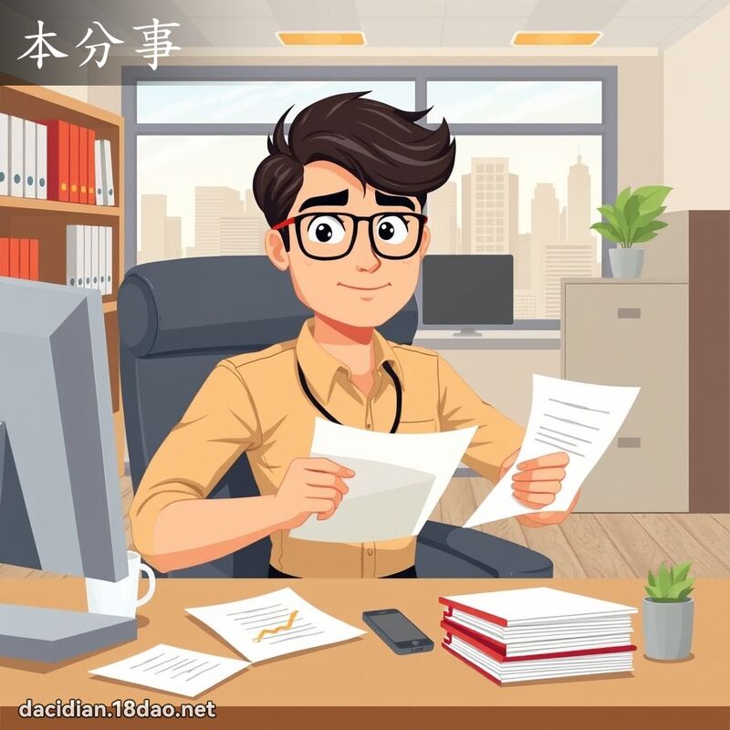 本分事 - 国语大辞典配图