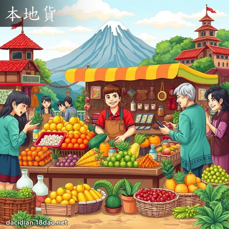 本地貨 - 國語大辭典配圖