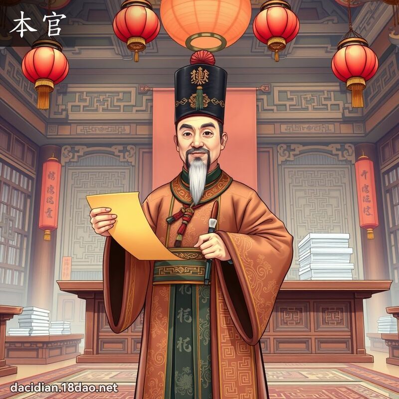 本官 - 国语大辞典配图