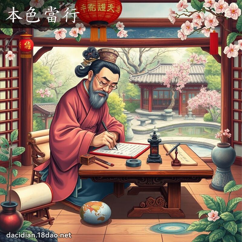 本色当行 - 国语大辞典配图