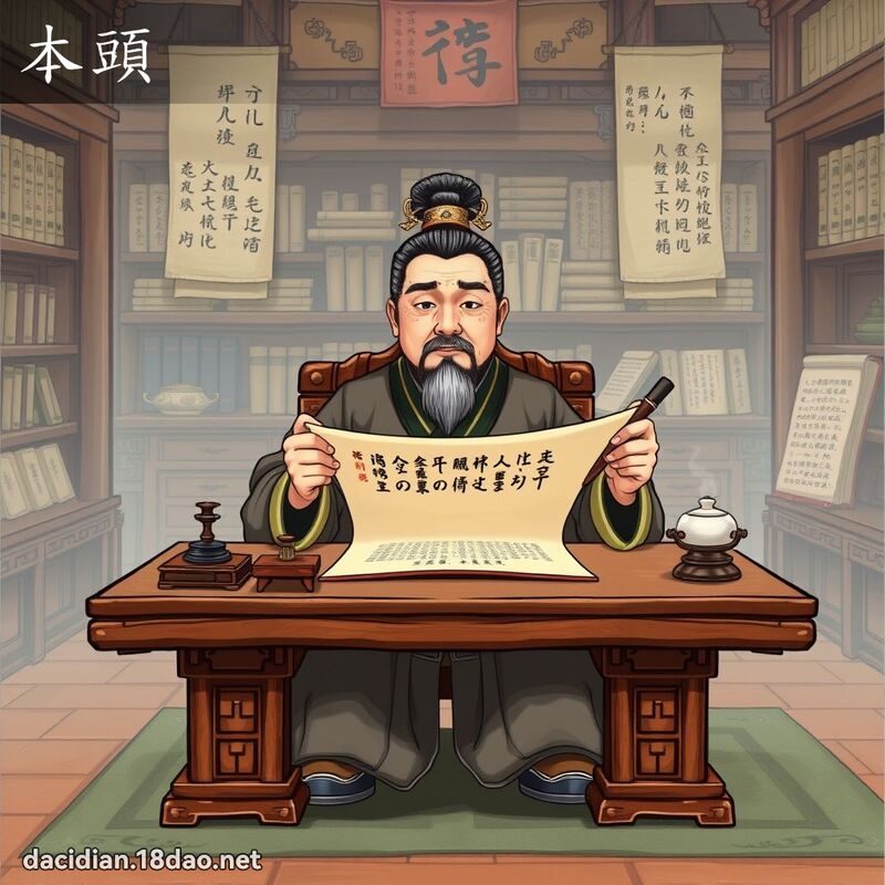 本头 - 国语大辞典配图