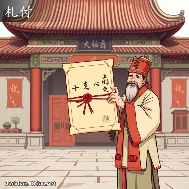 札付 - 國語大辭典配圖