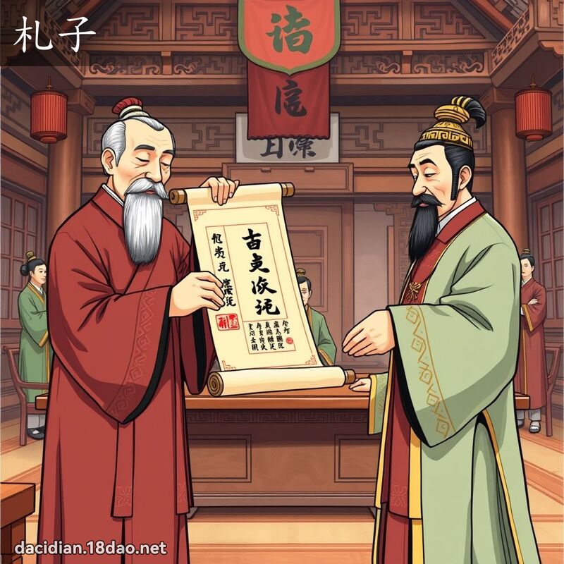 札子 - 国语大辞典配图