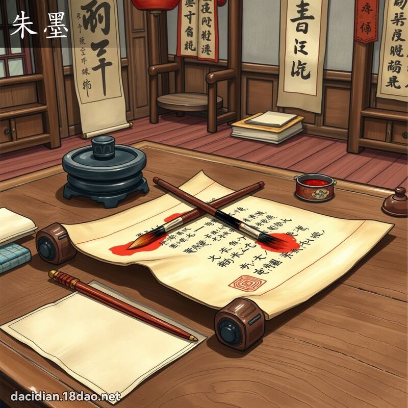 朱墨 - 国语大辞典配图