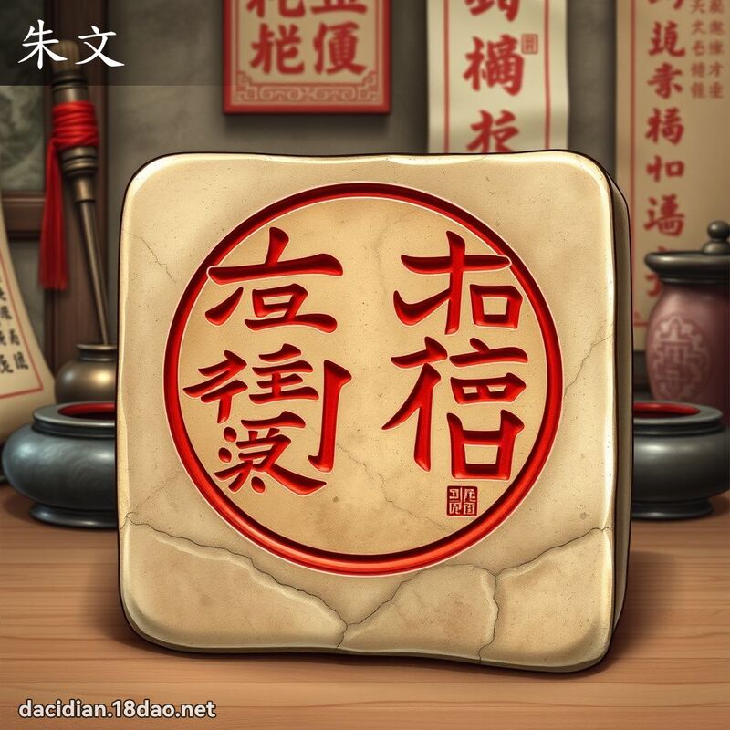 朱文 - 國語大辭典配圖