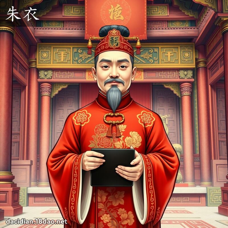 朱衣 - 國語大辭典配圖