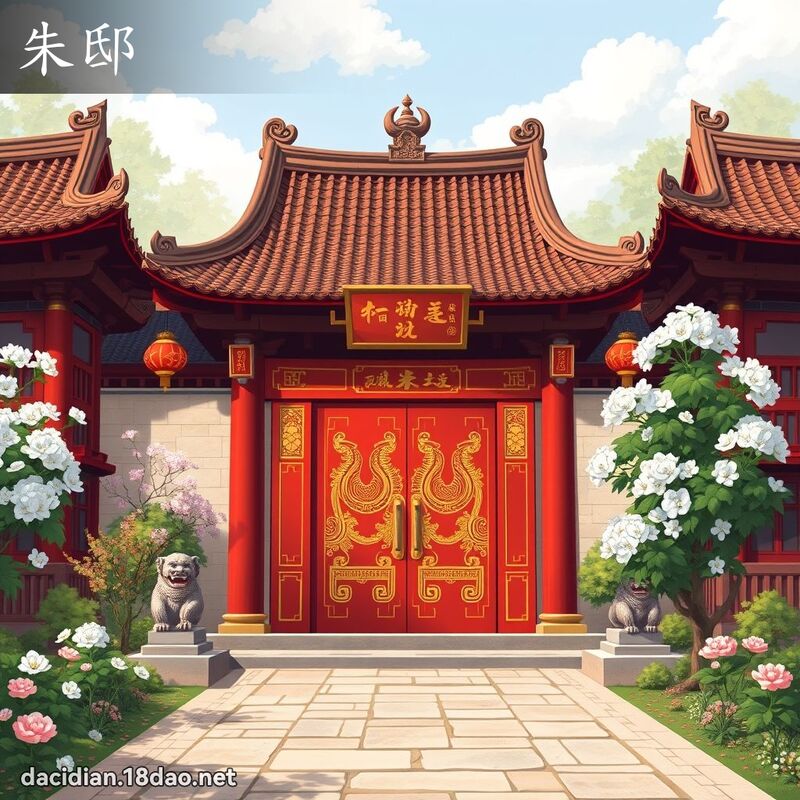 朱邸 - 国语大辞典配图
