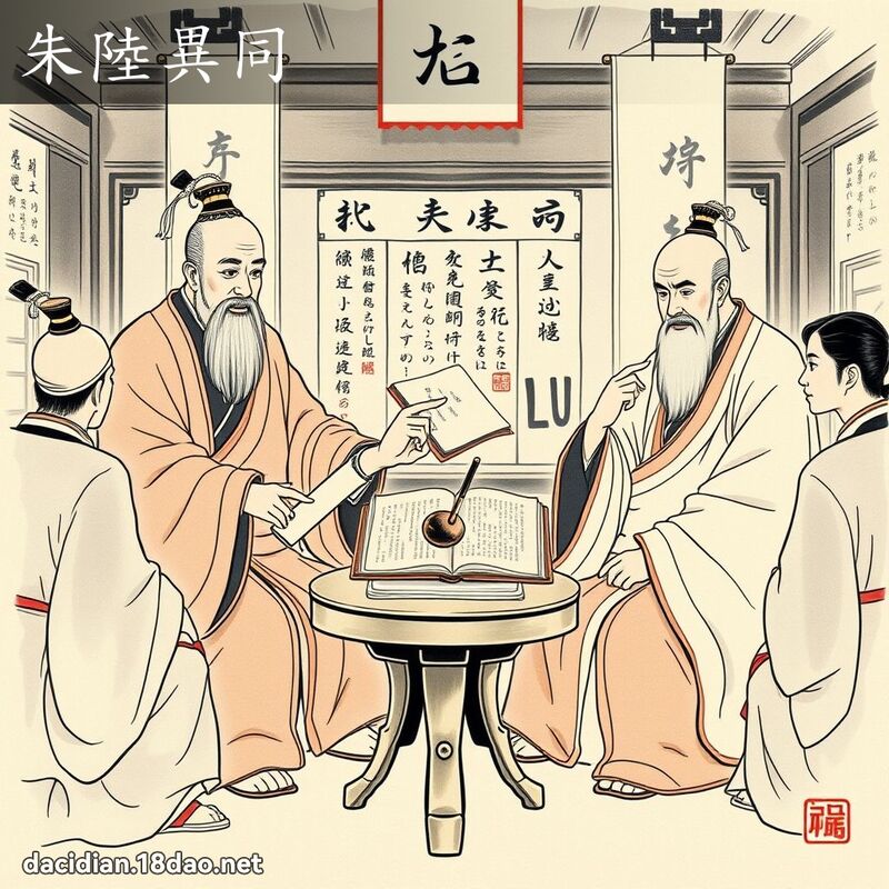 朱陆异同 - 国语大辞典配图