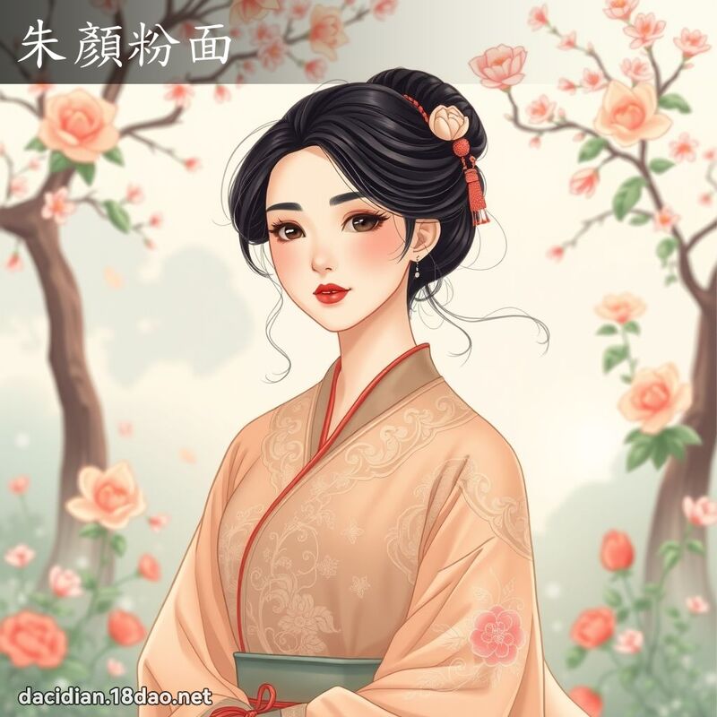 朱顏粉面 - 國語大辭典配圖