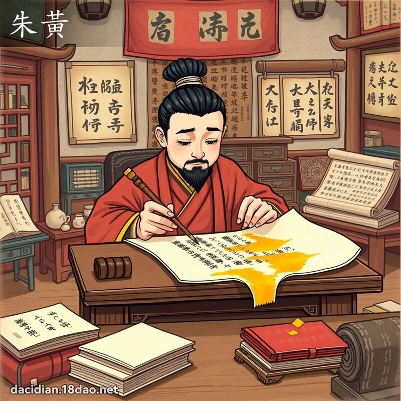 朱黄 - 国语大辞典配图
