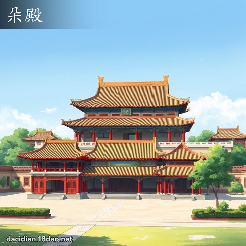 朵殿 - 國語大辭典配圖