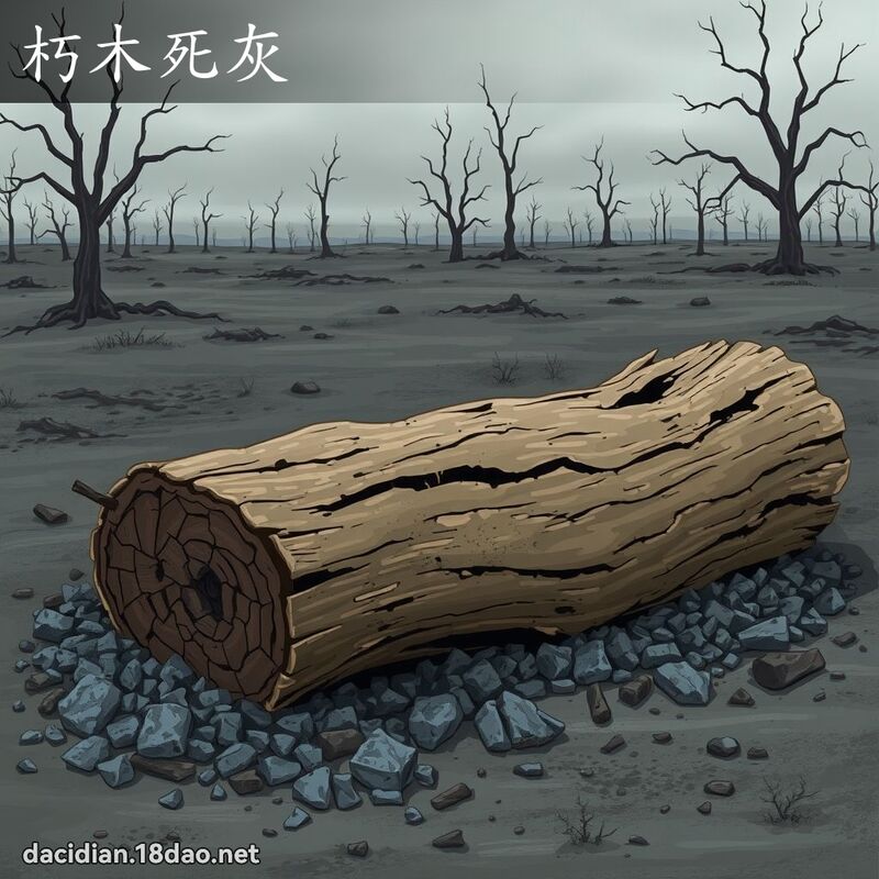 朽木死灰 - 國語大辭典配圖
