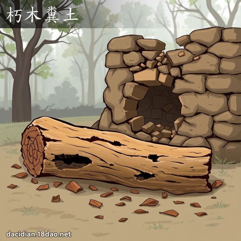 朽木粪土 - 国语大辞典配图