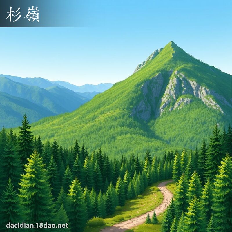 杉岭 - 国语大辞典配图
