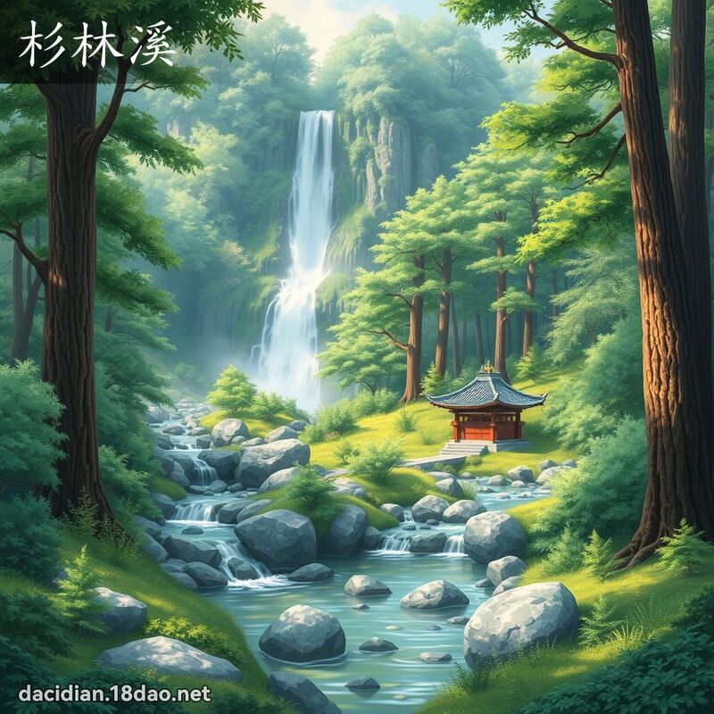 杉林溪 - 國語大辭典配圖