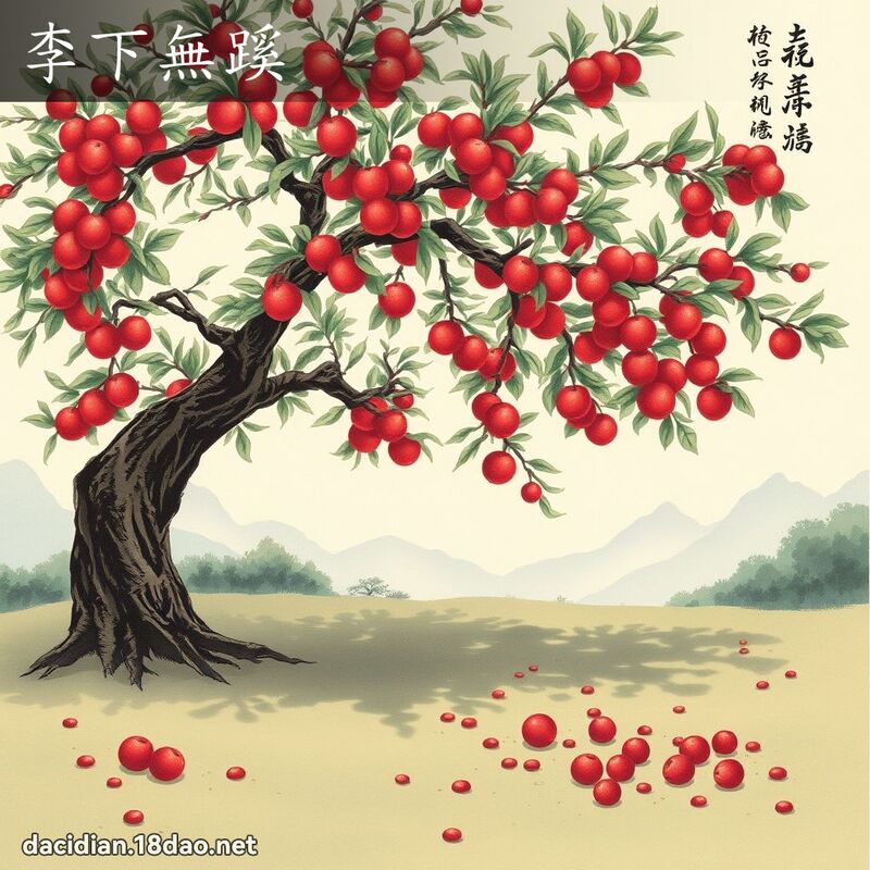 李下无蹊 - 国语大辞典配图