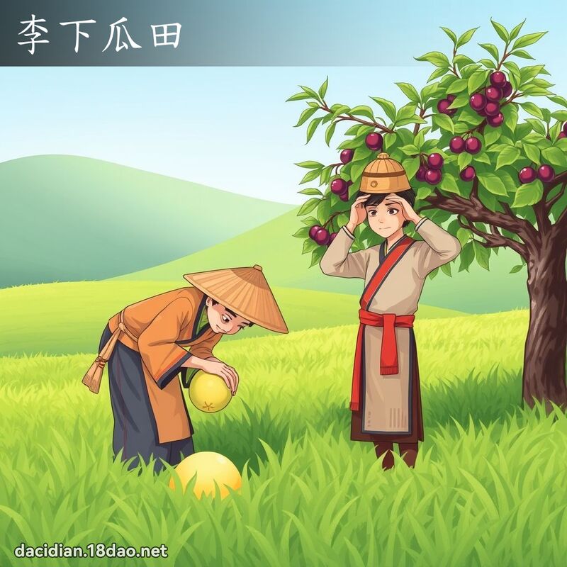 李下瓜田 - 國語大辭典配圖