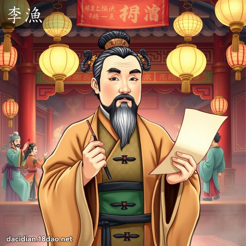 李渔 - 国语大辞典配图