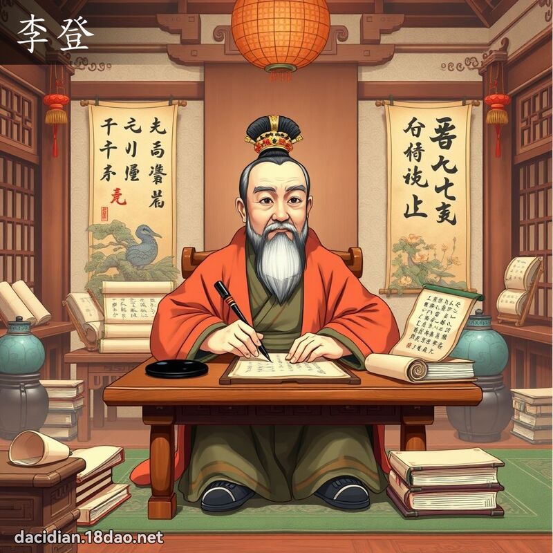 李登 - 國語大辭典配圖