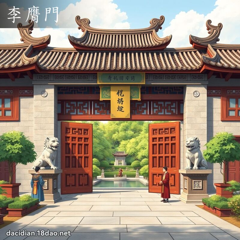 李膺门 - 国语大辞典配图