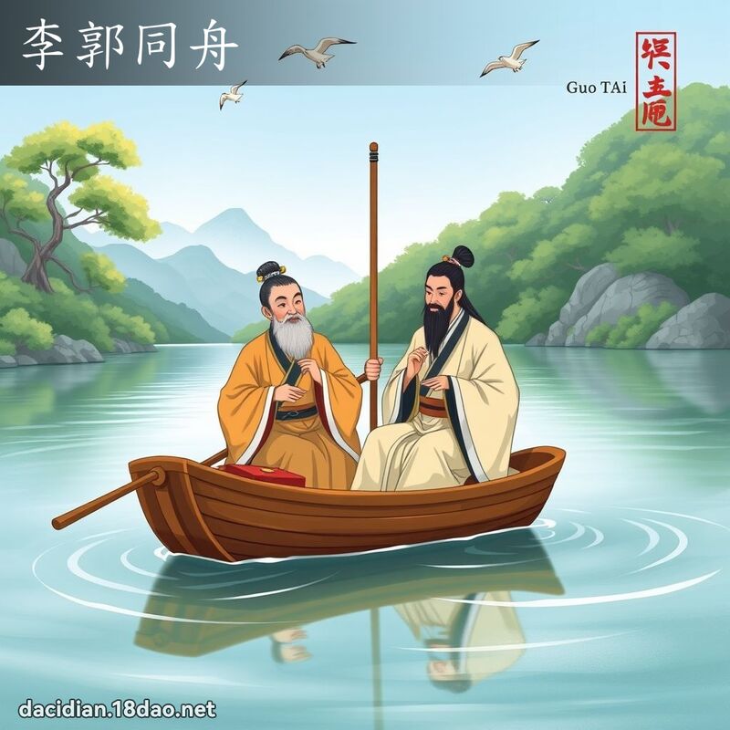李郭同舟 - 国语大辞典配图
