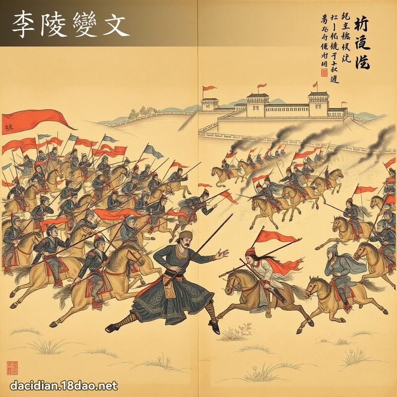 李陵变文 - 国语大辞典配图