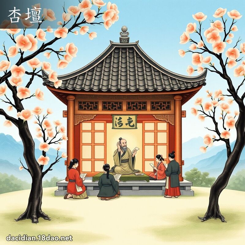 杏壇 - 國語大辭典配圖