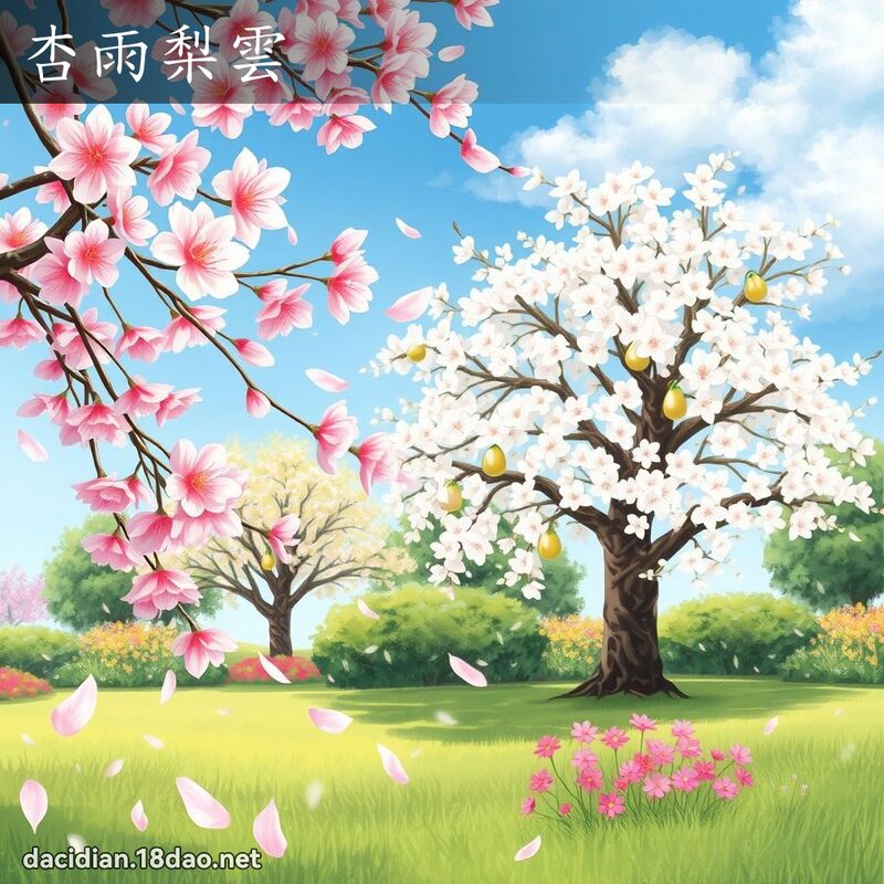 杏雨梨雲 - 國語大辭典配圖