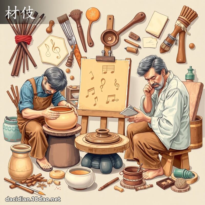 材伎 - 国语大辞典配图
