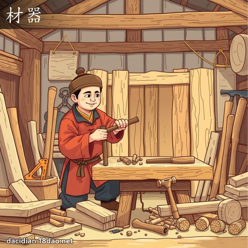 材器 - 国语大辞典配图